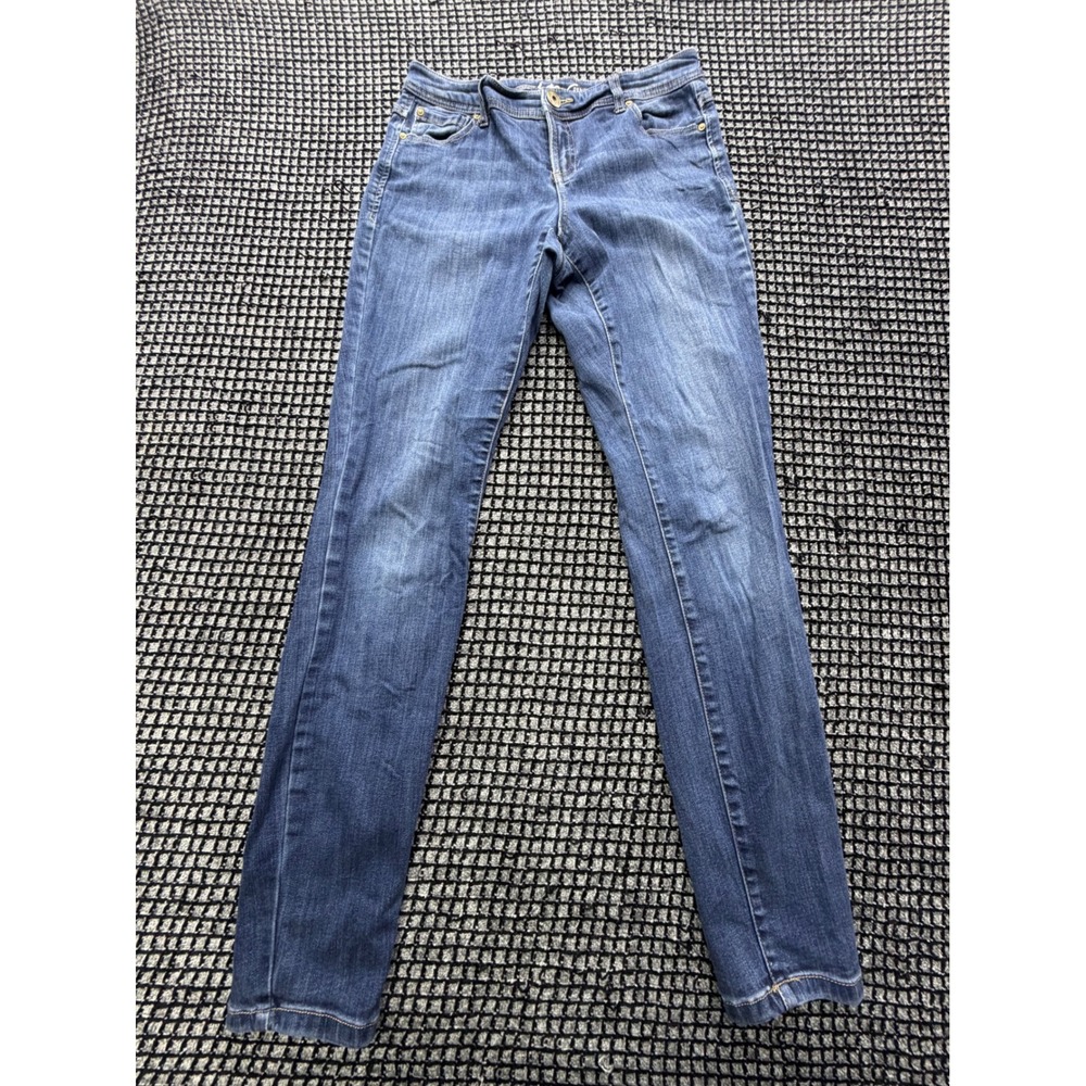 INC Skinny Leg Jeans Womens 4 Blue Curvy Fit Medium Wash Stretch